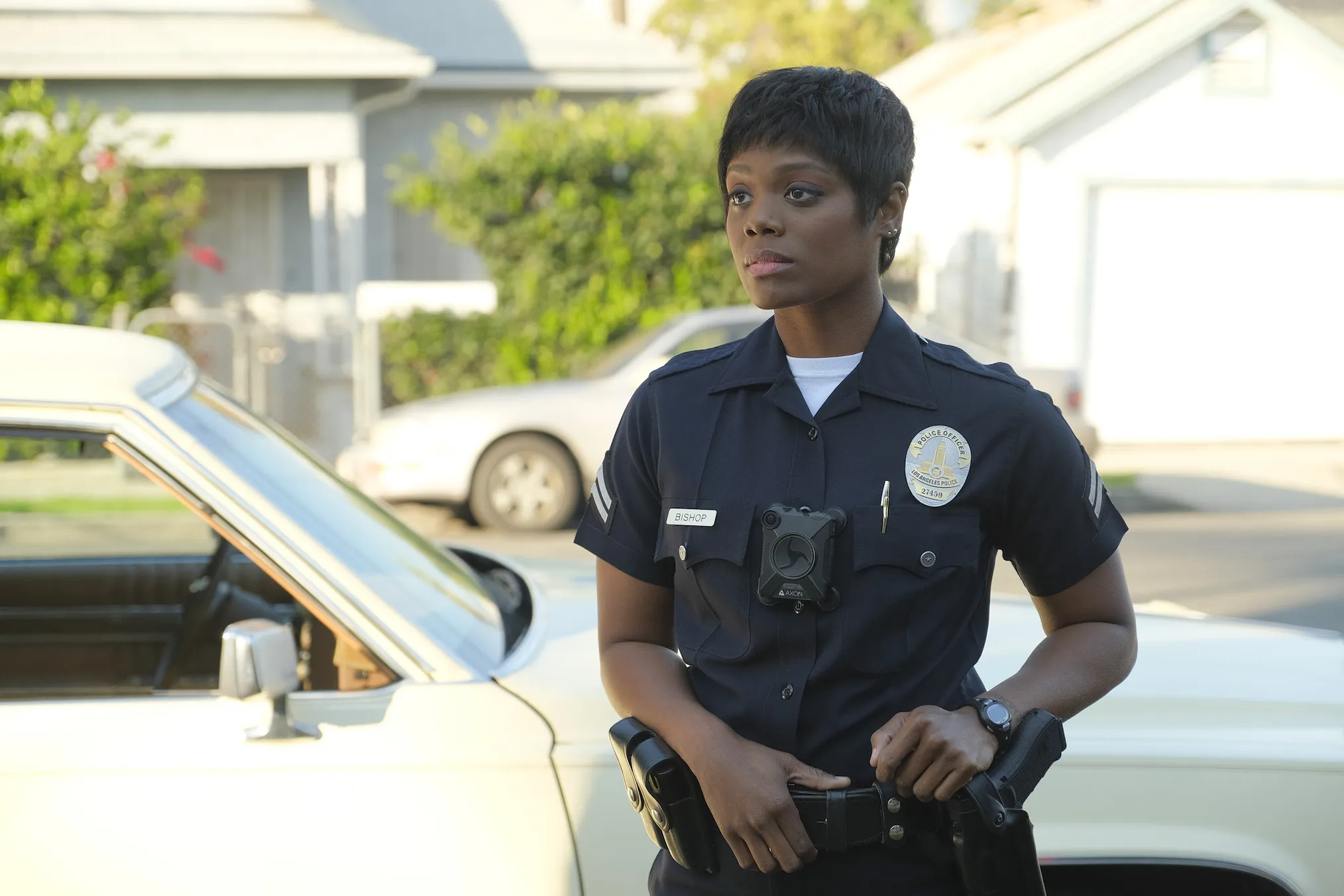 Afton Williamson nel ruolo di Talia Bishop in The Rookie